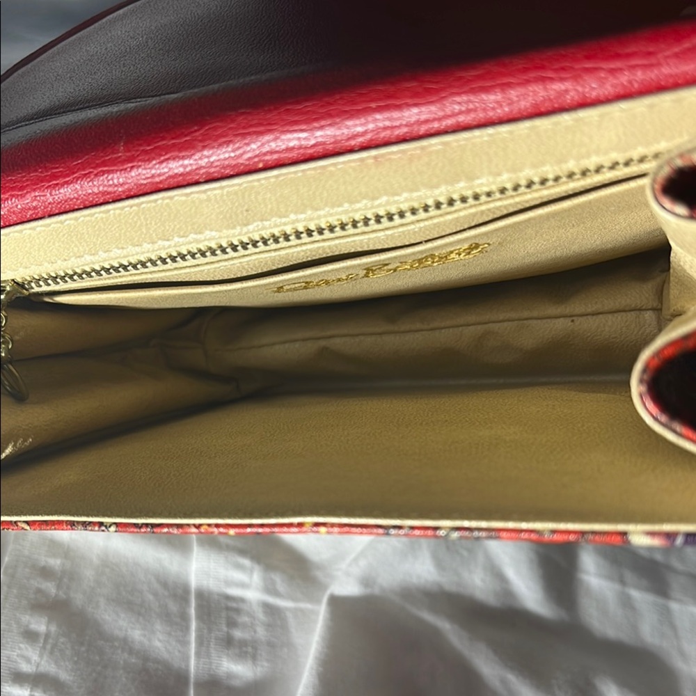 Vintage Robert Bestien purse,Elegant Gold and Red Women's Bag - Picture 13 of 16